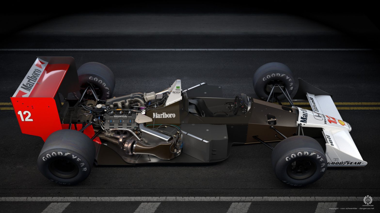 Der McLaren MP4/4 ist eine Formel-1-Legende