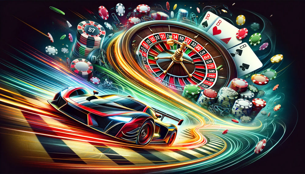 Adrenaline in motorsports and casino betting
