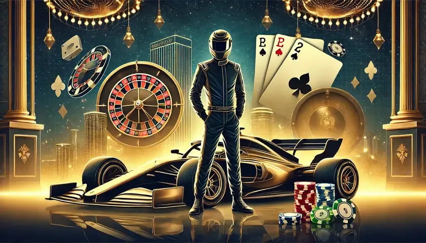 Pilotos de carreras en anuncios de casinos