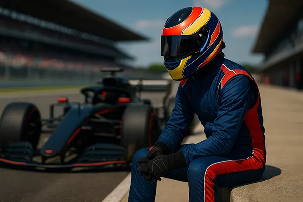 capacete esconde emoções