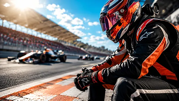 Formula driver helmet