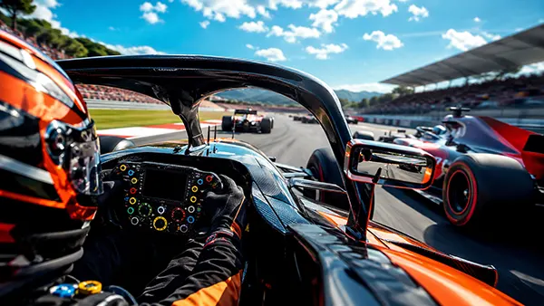 Formula driver helmet